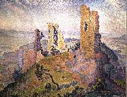 Paul Signac Landscape with a Ruined Castle Spain oil painting artist
